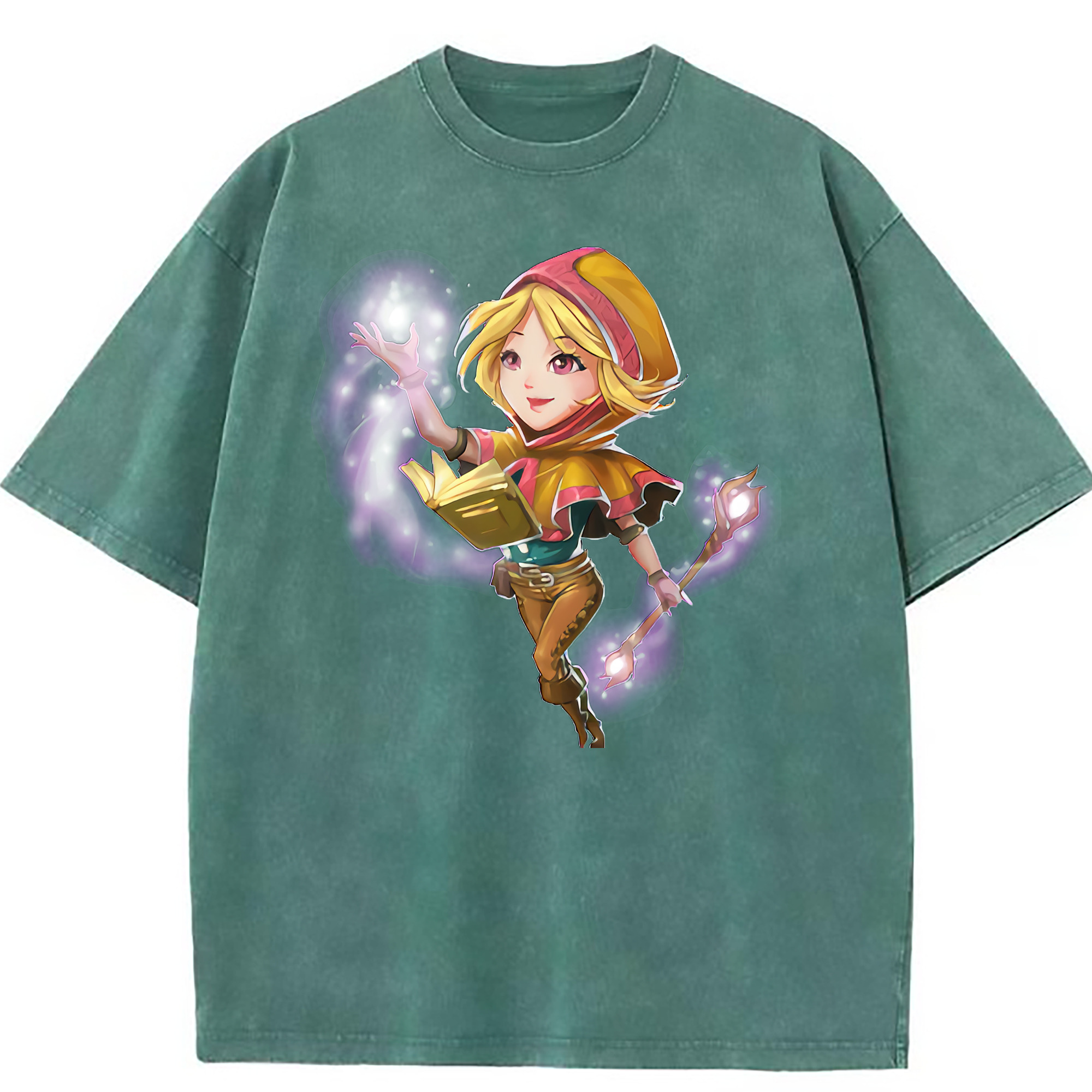 （画像用） リーグ・オブ・レジェンド League of Legends LOL 綿100% ヴィンテージ風 半袖Tシャツ（フロントプリント）